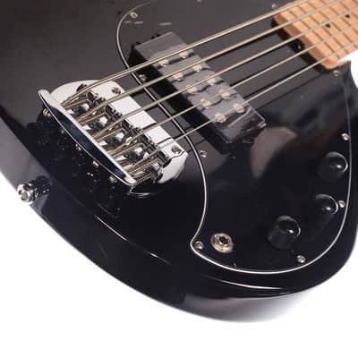 Sterling StingRay 5-String RAY5 Electric Bass - Black (open box) image 8
