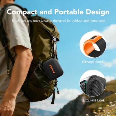 Compact Wireless Bluetooth Speaker with AUX Line-In, IPX5 Water-Resistant Design for Outdoor, Travel, Beach & Home Use image 6