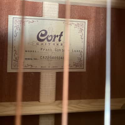 Cort LUXE NAT Frank Gambale Series Adirondack Spruce/Blackwood Concert Cutaway with Electronics 2010s - Natural Glossy image 2