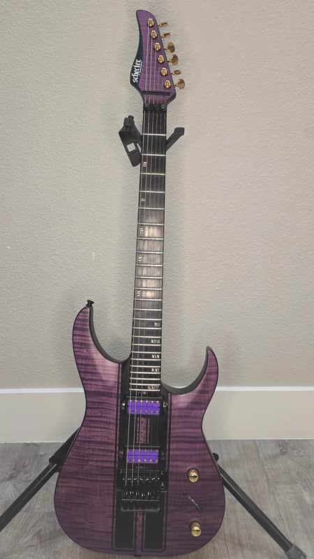 Schecter Banshee GT FR 6-String Electric Guitar - Satin Trans Purple image 1