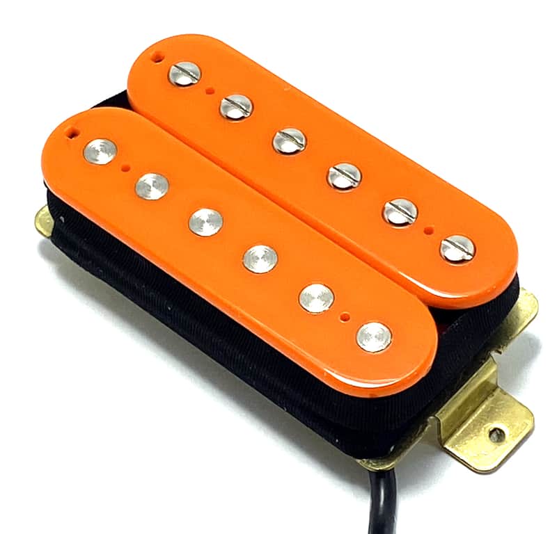 Dragonfire Mod Bucker Neck Position Dedicated Pickup ~ Passive Ceramic Modern Humbucker ~ Orange image 1