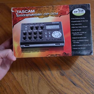 TASCAM Pocketstudio DP-004 Portable Digital 4-Track Recorder 2000s - Black image 1