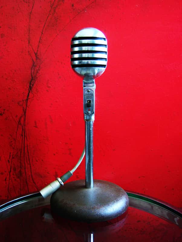 Vintage 1950's Electro-Voice 950 Cardax Crystal Microphone Hi Z w accessories image 1