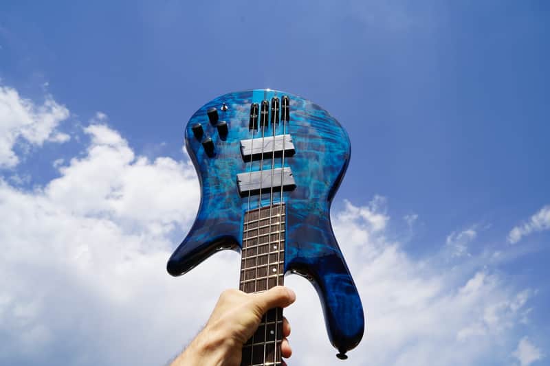 Spector NS Dimension 4 - Multi Scale Black & Blue 4-String Bass Guitar w/ Gig Bag image 1