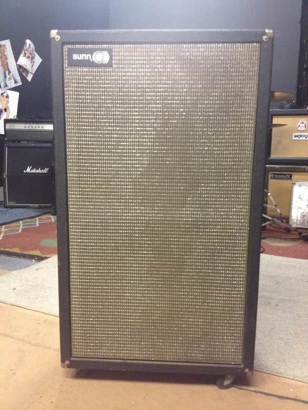 Sunn 215S 2x15 Bass or Guitar Cabinet 1973 Black & Silver image 1