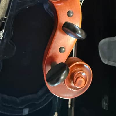 15" viola with case and bow. Made in Romania image 12