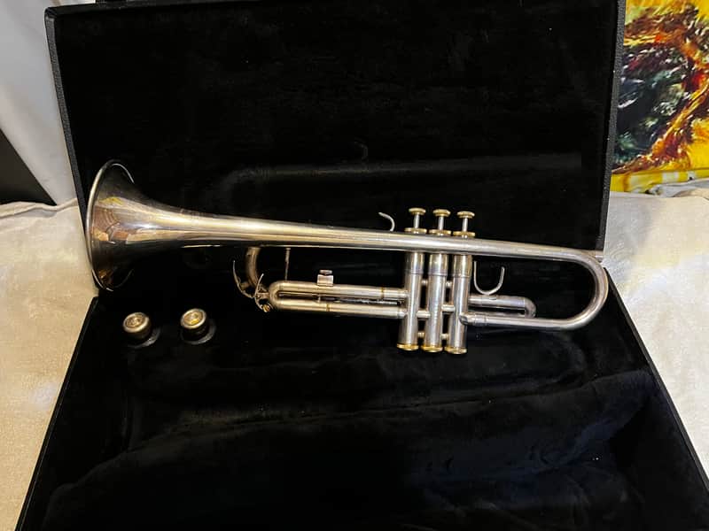 Blessing BTR1460S Silver Trumpet w Case image 1