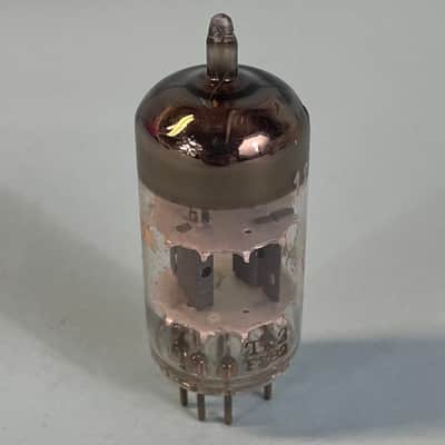 1963 Amperex 12AT7 ECC81 Vintage Bugle Boy Tk2 Suresnes France Preamp Tube! T105 image 2
