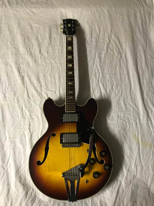 Ibanez Unbranded ES-335 Lawsuit Era Copy 1970s Sunburst image 1