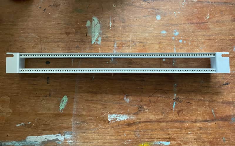 19'' 1U rack for eurorack modules with M3 threaded inserts No Model 2025 - Silver image 1