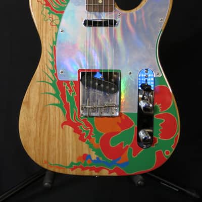 Artist Series Fender Jimmy Page Telecaster Rosewood Fretboard Natural with Dragon Graphic image 1