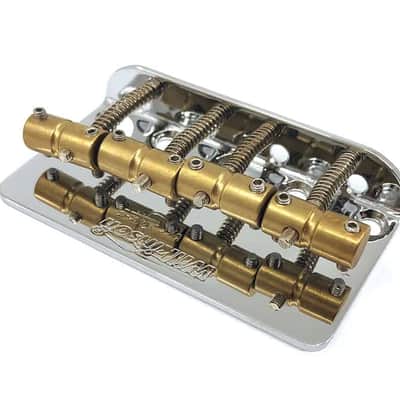 Wilkinson 4 String Vintage Style Bass Bridge - Black---black image 2