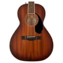 Fender PS-220E Parlor All Mahogany w/ Case - Aged Cognac Burst
