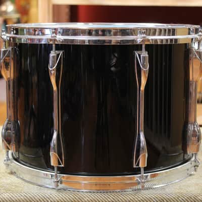 1980s Yamaha Recording Custom Outfit in Solid Black 14x22 8x10 8x12 9x13 10x14 12x15 image 8