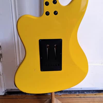 Fernandes JG-45 Jag/Jazz Style Guitar - 1999 Canary Yellow Offset! image 5