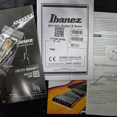 Ibanez K7YANG Brian Head Welch Signature 7-string Matte White (893) image 9