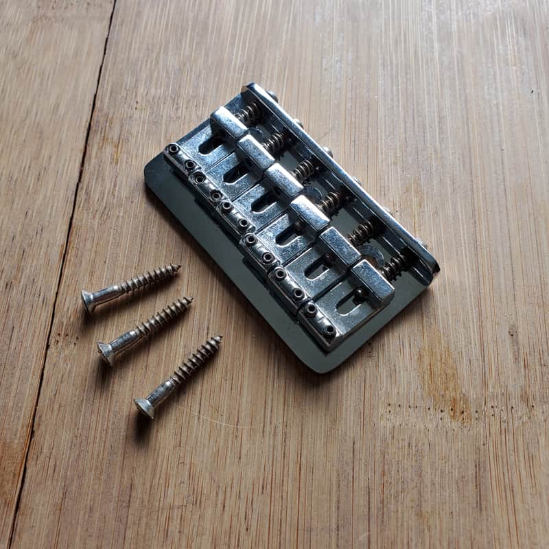 1970s Fender Stratocaster Telecaster Hardtail Bridge 027037 Saddles image 1