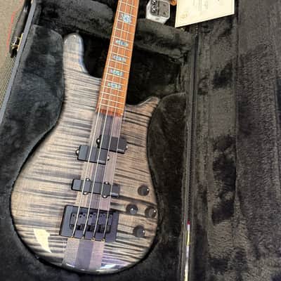 Spector NS-2 4 String Bass Made In USA, Transparent Grey with Hardshell Case - Pre Owned image 1