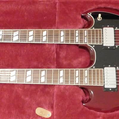 Gibson EDS-1275 Double Neck Electric Guitar 1995 Vintage Cherry image 9