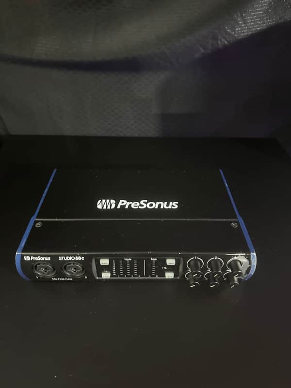 PreSonus Studio 68C 6x6 USB-C Audio / MIDI Interface 2019 - Present - Black image 1