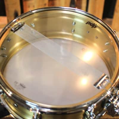 PDP 5x14 Concept Dual-beaded Brushed Brass Snare Drum - PDSN0514NBBC image 5