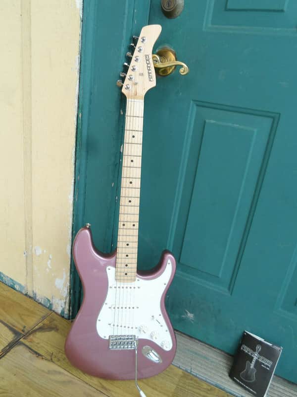 Vintage Fernandes Ltd Edition Strat Burgundy Mist NOS image 1
