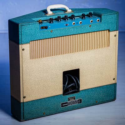 WEM Dominator V Front Blue & Cream 1964 image 2