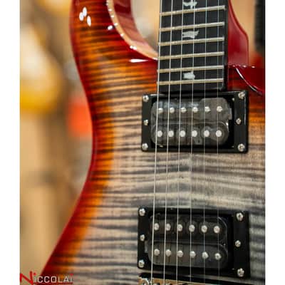 PRS SE Custom 24 Floyd Charcoal Cherry Burst image 3