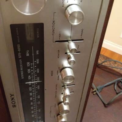 Sony STR-6050 Stereo Amp Receiver PHONO Wood Case + Lit Silver Panel EUC image 13