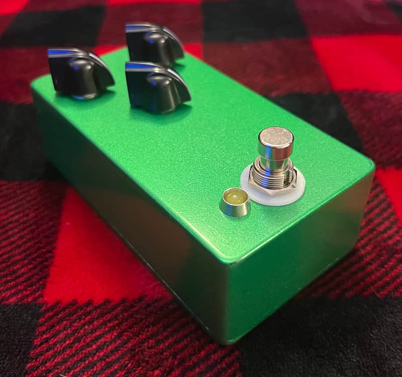 Hand-wired TS/Green-Style Overdrive - Pearlized Green image 1