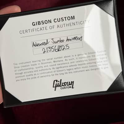 Gibson Custom Limited Edition Advanced Jumbo Anniversary - Cremona Burst with Gold Hardware image 7
