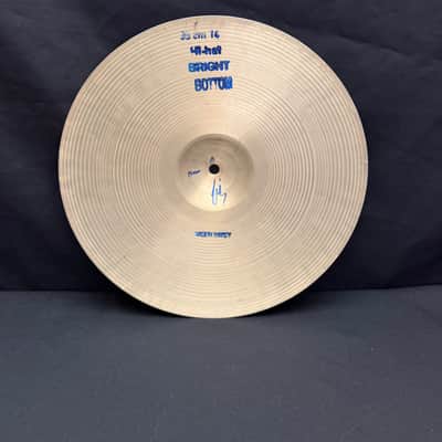 Bosphorus 14" Antique Bright Hi-Hat cymbals set 1200 - 994 grams image 6