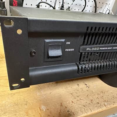 QSC PL380 Powerlight 3 Series Lightweight Rack-Mounted Power Amp 2010s - Black image 3