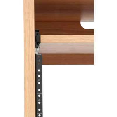 Gator Elite Furniture Series 10U Studio Rack Table in Natural Maple Matte Finish GELITEDESKRK-MPL image 7
