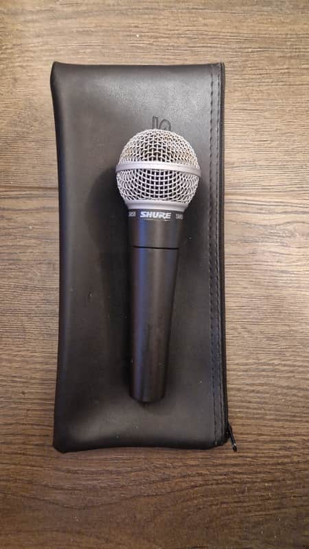 Shure SM58 Handheld Cardioid Dynamic Microphone 1984 - Present - Black image 1