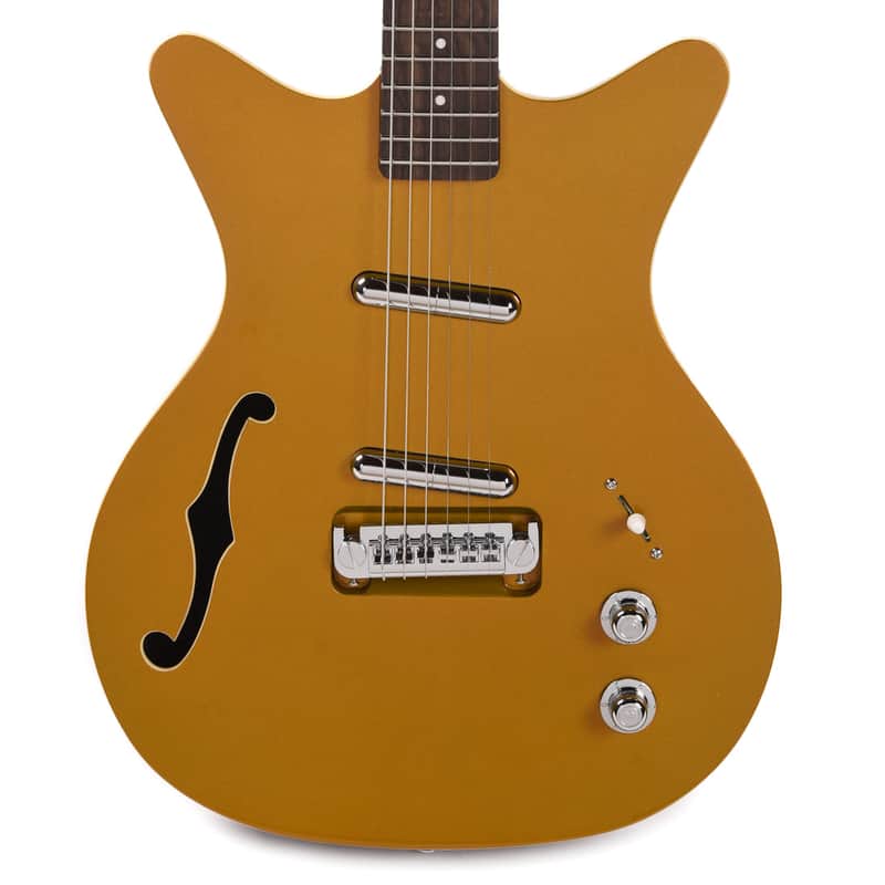 Danelectro Fifty Niner DC Semi-hollowbody Electric Guitar - Gold Top image 1