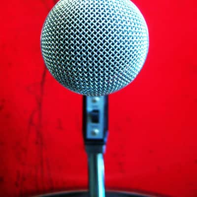 Vintage 1970's Shure 565S dynamic cardioid microphone Dual Z Satin Chrome w accessories 565 565SD image 5