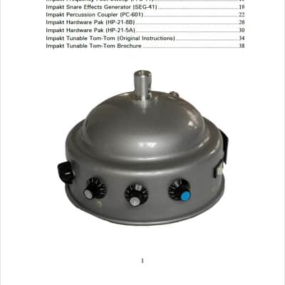 Impakt Percussion Synthesizer instruction manual image 2