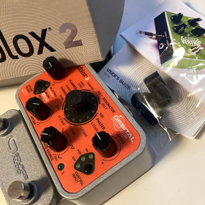 2010s Source Audio Soundblox 2 Orbital Modulator Orange