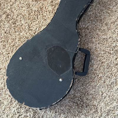 Gibson? Model F style Hard Shell Mando Case 70’s-80’s - Black/Purple image 5