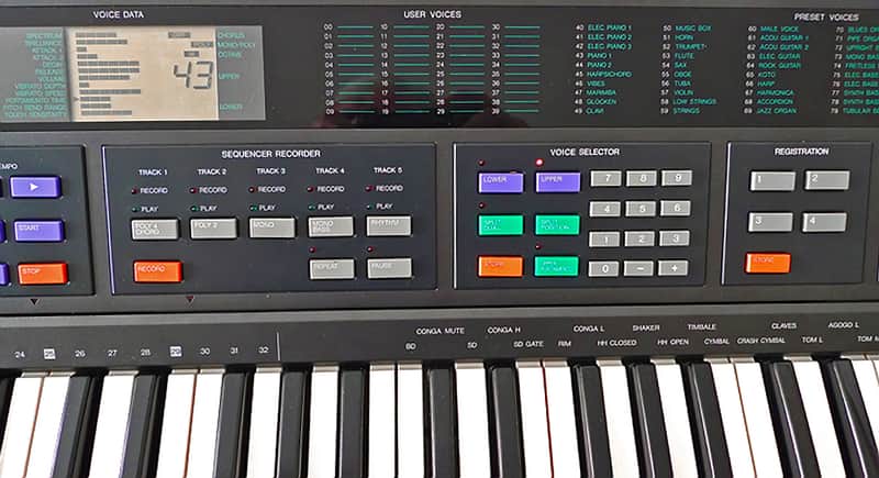 ヤマハ DSR-2000 シンセサイザー Yamaha DSR-2000 Keyboard - 100 Voices - YouTube