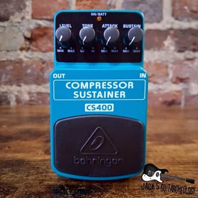 Behringer CS400 Compressor Sustainer Pedal *USED* (2000s - Aqua) image 1