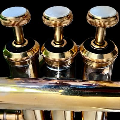 VERY RARE SPECIMEN BACH SPADA STRADIVARIUS EL Eb TRUMPET GOLD PLATED CONVERSION 236 image 21