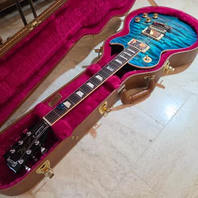 Gibson Les Paul 2014 - River Blue AAA Quilted Maple image 4