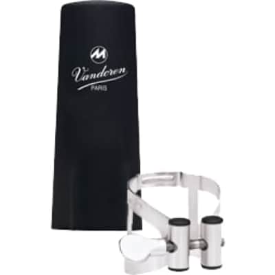 Vandoren M/O Argentée LC54SP Ligature avec couvre-bec plastique pour clarinette Basse image 2