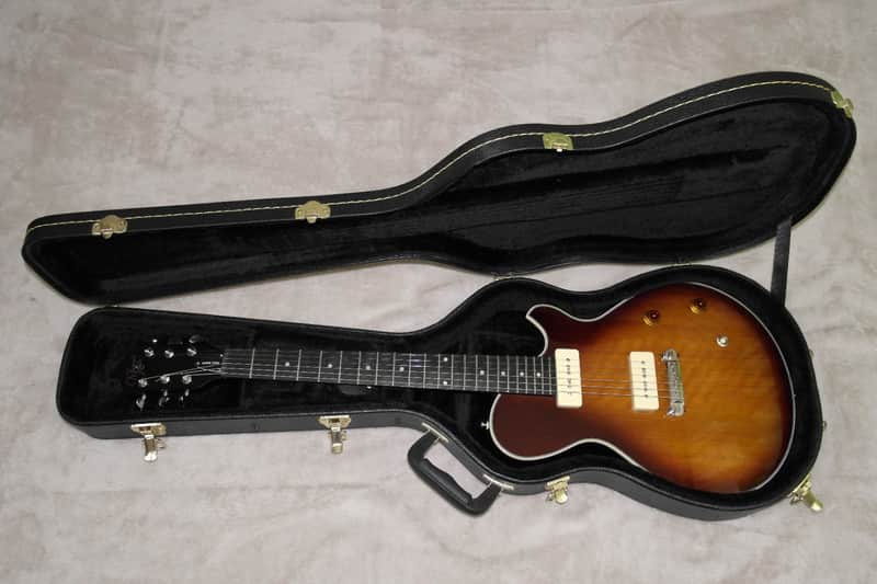 Michael Kelly Patriot Special P90 Pickups Set Neck Tobacco Burst Finish Grover Tuners Hardshell Case image 1