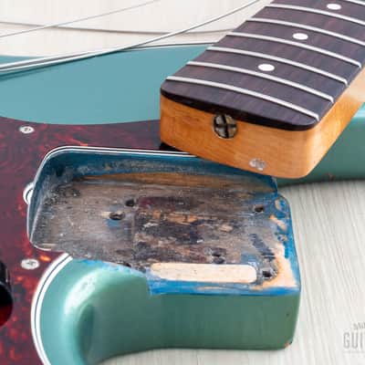 2000 Fender American Vintage '62 Jazz Bass Lake Placid Blue w/ Tweed Case image 17
