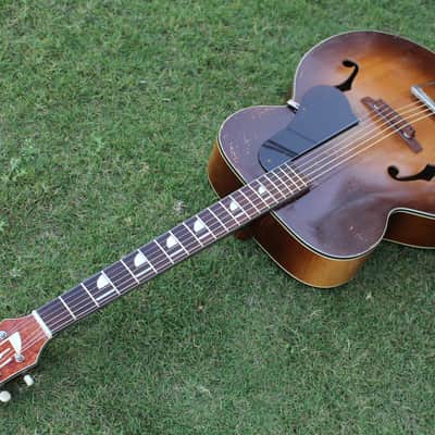 Vintage 40s Kay K-46 Artist 17" Master Size Jumbo Acoustic Archtop Guitar Restored Honest Relic image 5