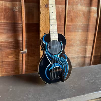 G-Sharp OF-1 Travel Guitar, Three Tone Sunburst (g# tuning, comes w/ gig bag) image 6
