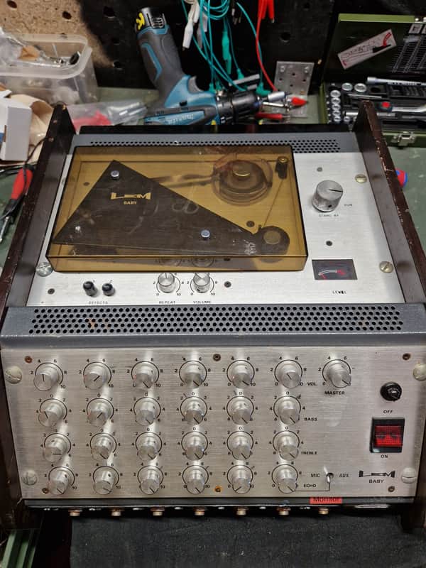LEM Baby 1970s TAPE ECHO - Aluminium/Wood Side Panels image 1